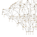 Люстра с тонким металлическим каркасом цвета хром Quasar варинант исполнения - 3 | Loft Concept в Самаре