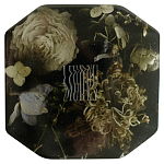 Шкатулка из эпоксидной смолы с цветами черная Epoxy Resin Square Box Black варинант исполнения - 1 | Loft Concept в Самаре