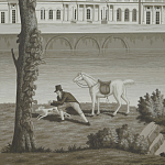 Обои ручная роспись Monuments of Paris Eau Forte on scenic paper варинант исполнения - 2 | Loft Concept в Самаре