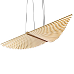 Люстра в виде распахнутых крыльев из тонких металлических планок Flight of Freedom варинант исполнения - 4 | Loft Concept в Самаре