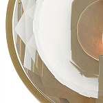 Бра круглое с прозрачным рельефным плафоном Crystal Prism варинант исполнения - 1 | Loft Concept в Самаре