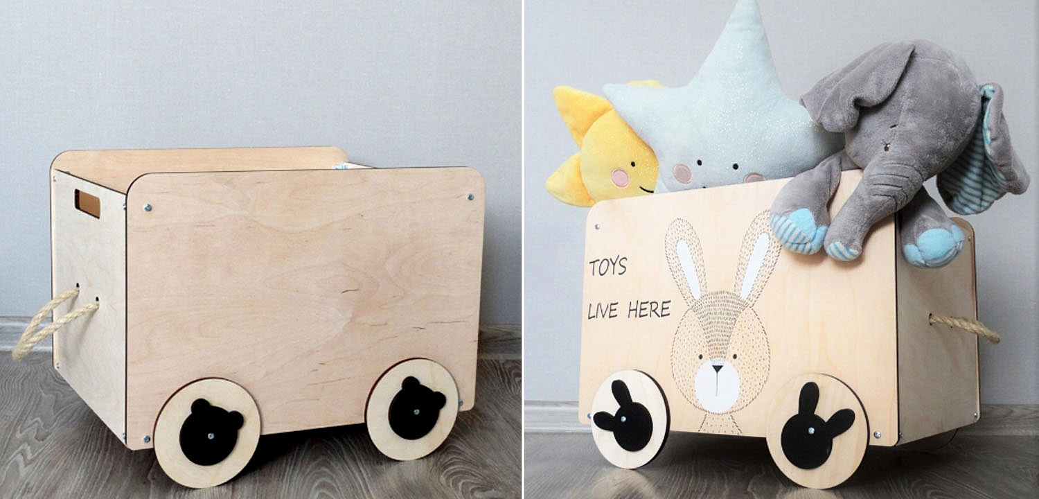 Ящик Wooden Box Bunny - Loft-Concept в Самаре