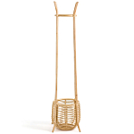 Напольная вешалка с корзиной из ротанга Trina Wicker Floor Hanger варинант исполнения - 3 | Loft Concept в Самаре