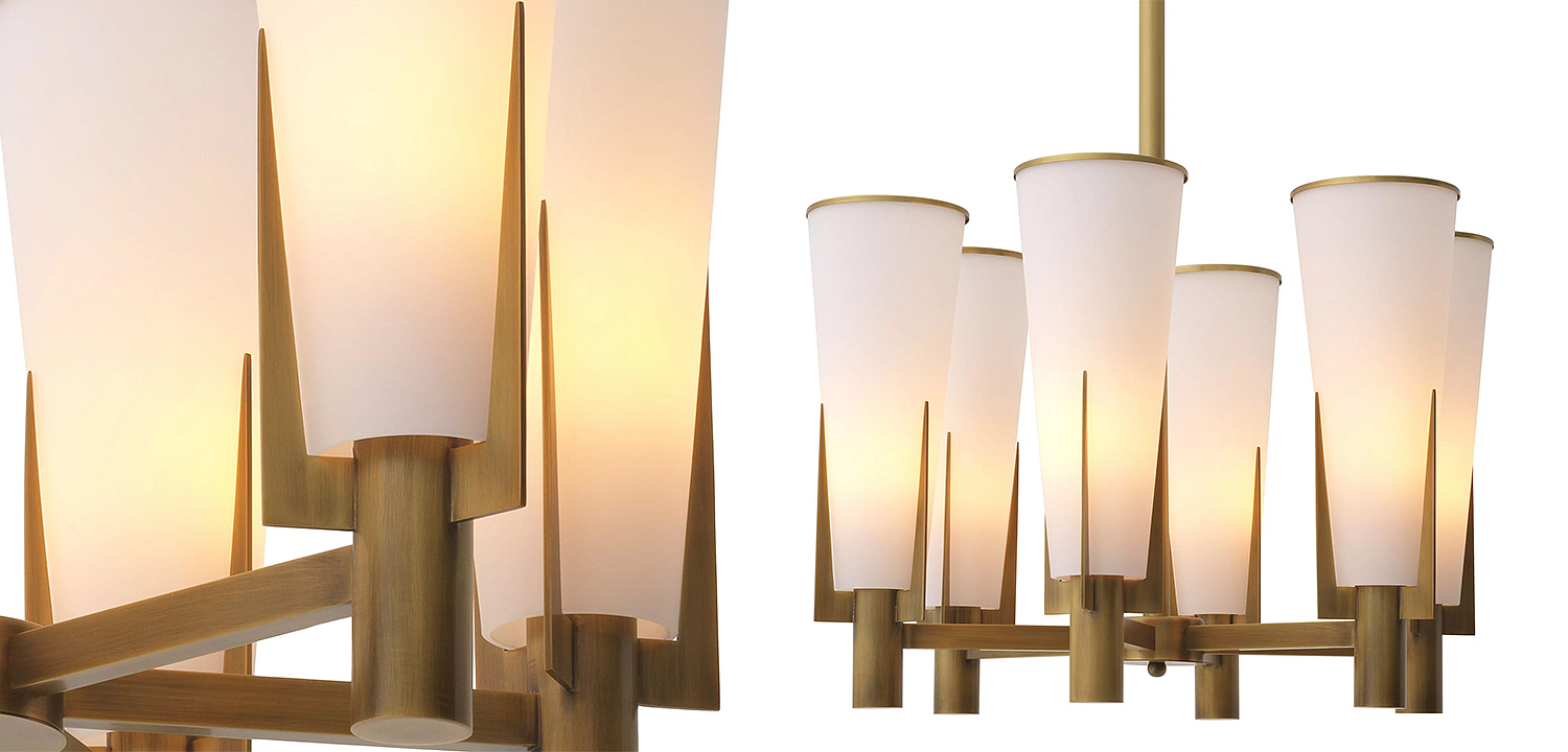 Люстра Eichholtz Chandelier Dino Brass Люстра Eichholtz Chandelier Dino Brass - Loft-Concept в Самаре