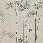 Обои ручная роспись Distant Bamboo Special Colourway on white dyed paper варинант исполнения - 1 | Loft Concept в Самаре