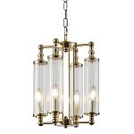 Люстра 4-мя прозрачными цилиндрическими плафонами Jeanette варинант исполнения - 1 | Loft Concept в Самаре