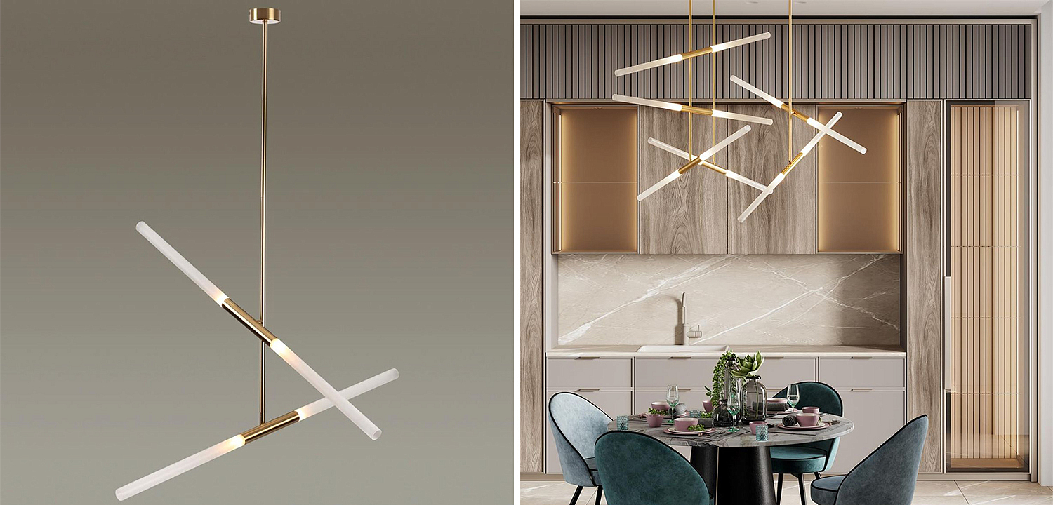 Светильник Gold Delta Light 4 lamp Светильник Gold Delta Light 4 lamp - Loft-Concept в Самаре