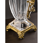 Ваза из прозрачного стекла с бронзовой вставкой в виде цветущей ветви Eden Garden porcelain and bronze варинант исполнения - 4 | Loft Concept в Самаре