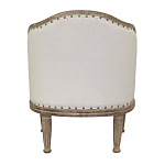 Кресло низкое с мягкой обивкой из льна на 4-х деревянных ножках Emile Armchair beige варинант исполнения - 2 | Loft Concept в Самаре