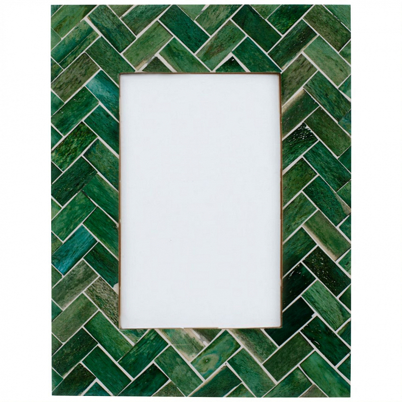 Фоторамка кость Green Indian Bone Inlay photo frame Зеленый Фоторамка кость Green Indian Bone Inlay photo frame Зеленый в Самаре | Loft Concept