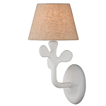 Бра с белым каркасом и тканевым абажуром Natural Stems варинант исполнения - 1 | Loft Concept в Самаре