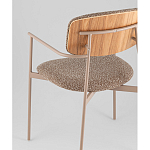 Стул Doe с подклокотниками коричневый варинант исполнения - 3 | Loft Concept в Самаре