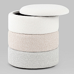 Пуф Three Colors в ткани букле из трех цветов  варинант исполнения - 3 | Loft Concept в Самаре