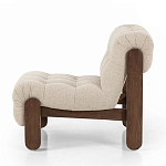 Кресло с деревянным каркасом и обивкой из ткани букле Medieval Furniture варинант исполнения - 1 | Loft Concept в Самаре