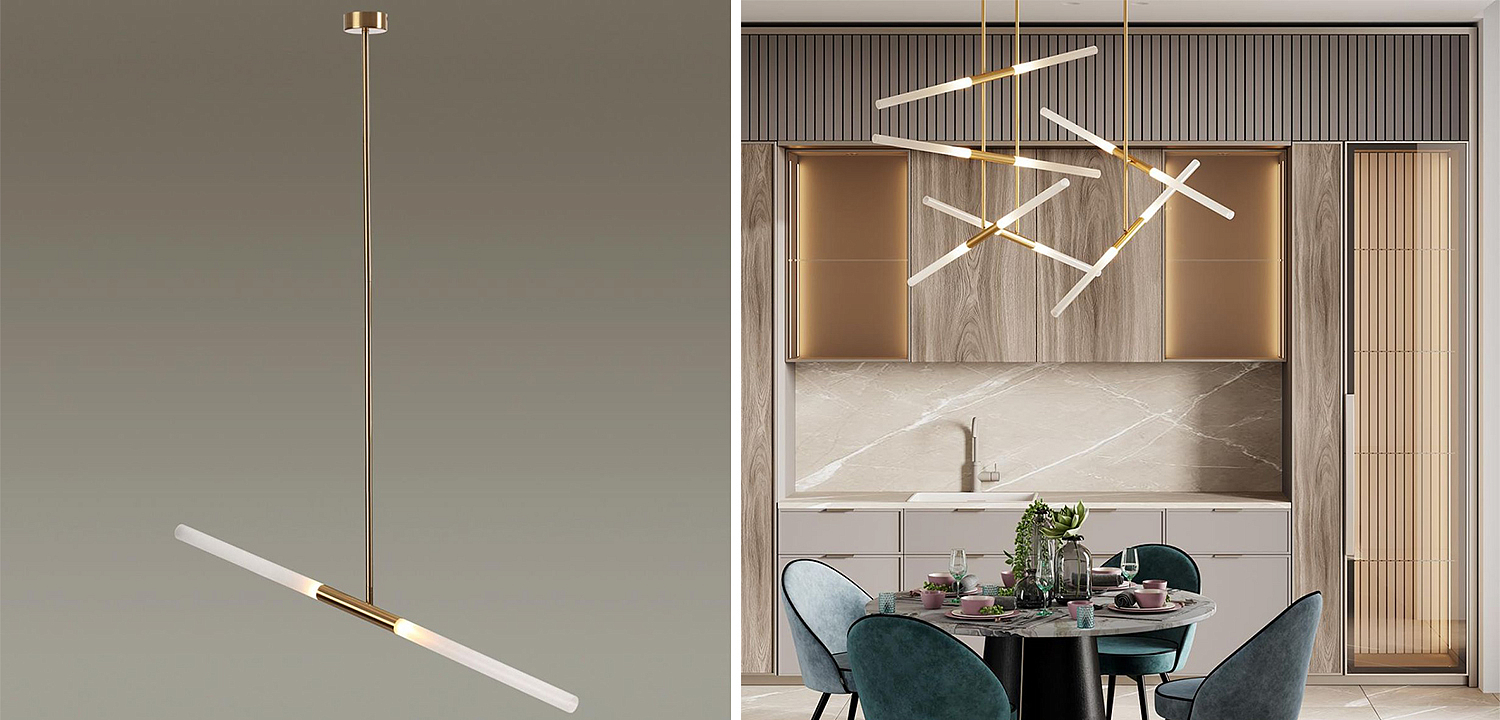 Светильник Gold Delta Light 2 lamp Светильник Gold Delta Light 2 lamp - Loft-Concept в Самаре