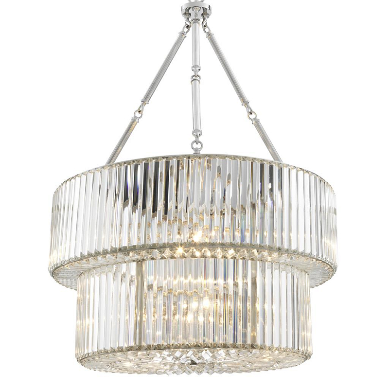 Люстра Chandelier Infinity Double Nickel Никель Прозрачный (Transparent) Люстра Chandelier Infinity Double Nickel Никель Прозрачный (Transparent) в Самаре | Loft Concept