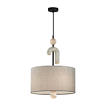 Люстра с серым тканевым плафоном Flourish варинант исполнения - 2 | Loft Concept в Самаре