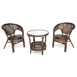 Комплект уличной мебели Angela Dark Brown варинант исполнения - 1 | Loft Concept в Самаре