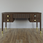 Письменный стол с 4-мя ящиками Elsa Dreams Walnut варинант исполнения - 5 | Loft Concept в Самаре