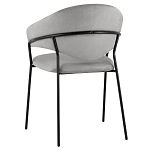 Серый стул с обивкой из искусственной замши Alexis варинант исполнения - 5 | Loft Concept в Самаре