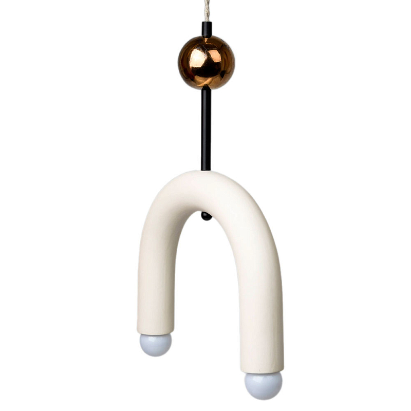 Подвесной светильник MOROSHKA arc [white] Белый Бронза в Самаре | Loft Concept 