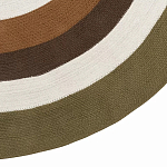 Ковер круглый из хлопка с контрастным узором Bullseye 150 варинант исполнения - 4 | Loft Concept в Самаре