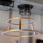 Люстра золотого цвета с 2-мя светодиодными кольцами Eurofase варинант исполнения - 7 | Loft Concept в Самаре