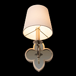 Бра с белым текстильным абажуром и фигурным основанием с зеркальной вставкой Vitorino варинант исполнения - 23 | Loft Concept в Самаре