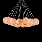 Люстра подвесная круглая с сферическими плафонами из натурального камня Glowing Spheres варинант исполнения - 2 | Loft Concept в Самаре