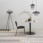 Торшер с трехъярусным плафоном из металлической сетки Metal Mesh Floor Lamp варинант исполнения - 2 | Loft Concept в Самаре
