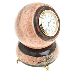 Часы настольные в виде шара из натурального камня Ball Stone Clock варинант исполнения - 2 | Loft Concept в Самаре