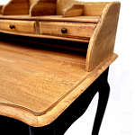 Стол-бюро из массива березы с 5-ю ящиками в стиле прованс Vintage варинант исполнения - 4 | Loft Concept в Самаре