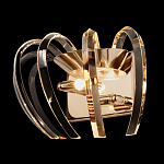 Бра золотого цвета с изогнутыми хрустальными элементами Radiant Ribbons варинант исполнения - 3 | Loft Concept в Самаре