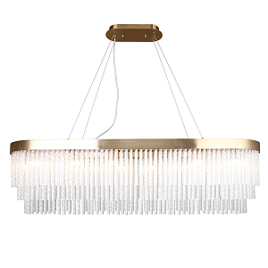 Люстра подвесная овальная со стеклянными трубками Nembus