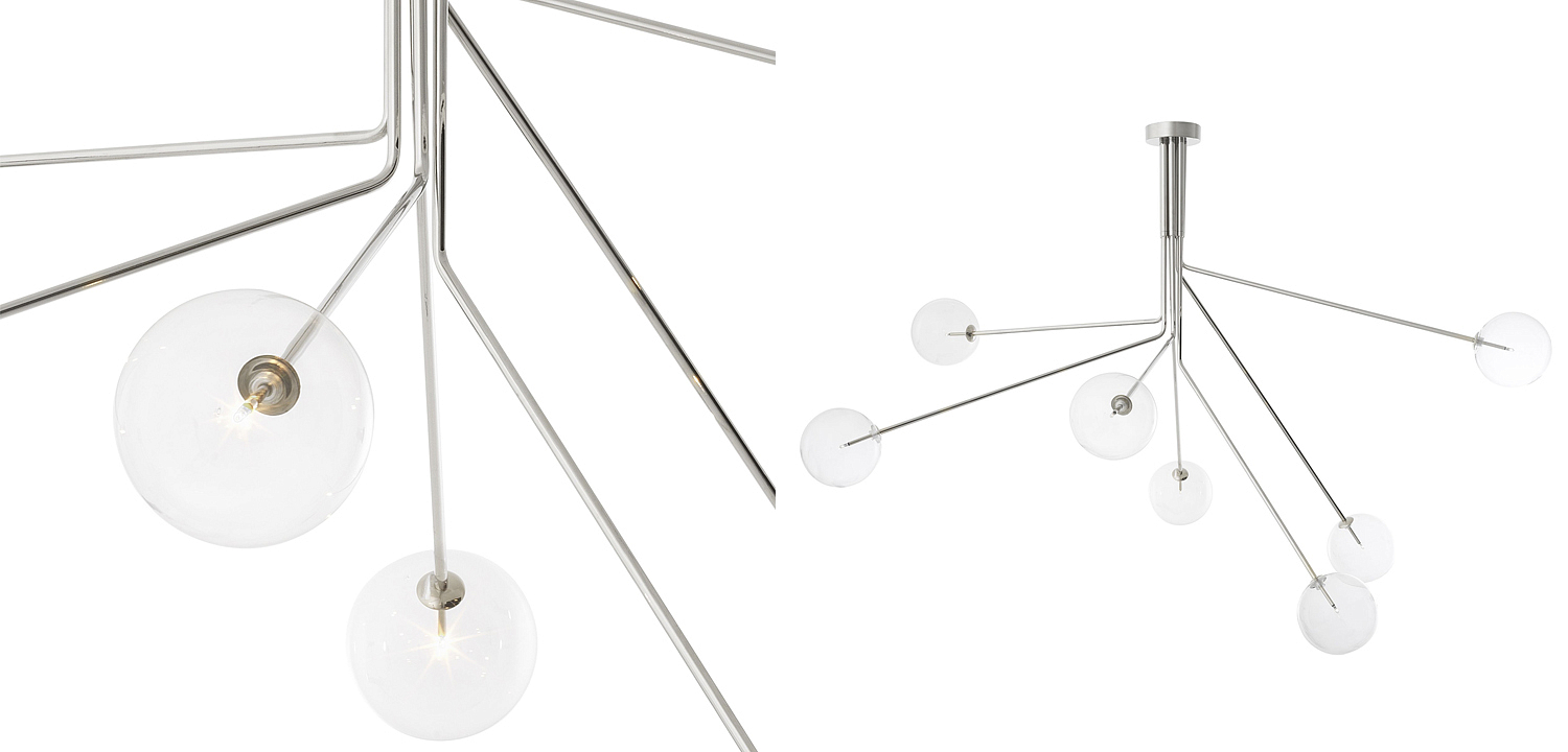 Люстра Eichholtz Chandelier Topaz Nickel Люстра Eichholtz Chandelier Topaz Nickel - Loft-Concept в Самаре