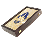 Нарды настольные из натурального камня лазурит и долерит Backgammon from Stone варинант исполнения - 13 | Loft Concept в Самаре
