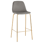 Барный стул на золотистых ножках VENDRAMIN Grey варинант исполнения - 1 | Loft Concept в Самаре