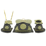 Настольный письменный набор из змеевика из 7-ми элементов Successful Leader варинант исполнения - 3 | Loft Concept в Самаре