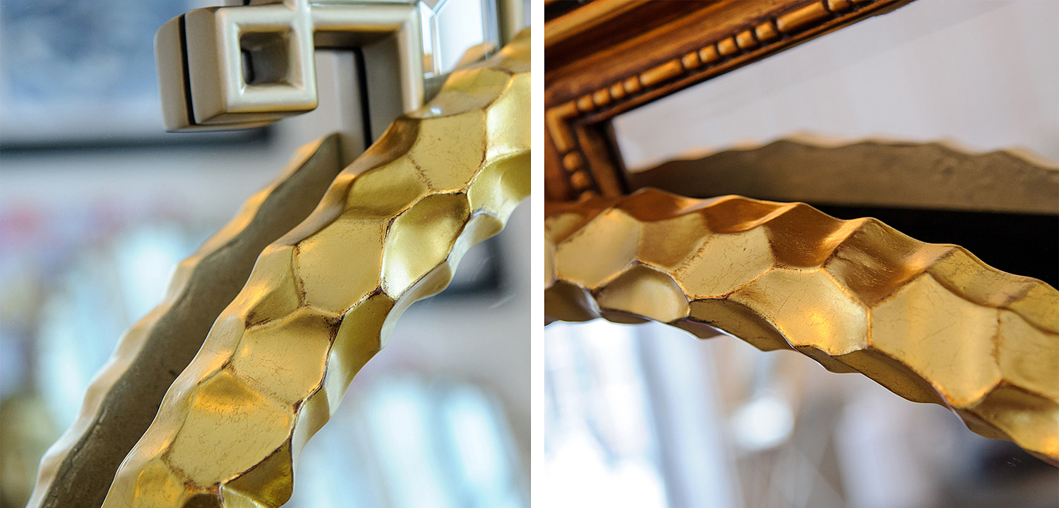Зеркало Reginald Mirror round gold Зеркало Reginald Mirror round gold - Loft-Concept в Самаре
