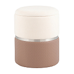 Пуф Mauldine с ящиком светло-коричневый с экокожей варинант исполнения - 1 | Loft Concept в Самаре