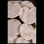 Люстра трехъярусная с подвесками из округлых элементов Cryptocrystalline Stone варинант исполнения - 3 | Loft Concept в Самаре