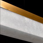 Подвесной светильник линейный из натурального камня Perfection of Geometry варинант исполнения - 6 | Loft Concept в Самаре