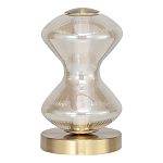 Настольная лампа светодиодная с волнообразным стеклянным плафоном Amphora of Light варинант исполнения - 2 | Loft Concept в Самаре