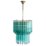 Дизайнерская люстра Blue Lagoon glass бирюзовое стекло  варинант исполнения - 2 | Loft Concept в Самаре