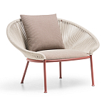 Дизайнерское уличное кресло с веревочной спинкой PETALO Armchair варинант исполнения - 2 | Loft Concept в Самаре