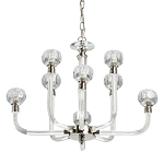 Люстра с 8-ю лампами и гранеными стеклянными плафонами Prism Gala варинант исполнения - 1 | Loft Concept в Самаре