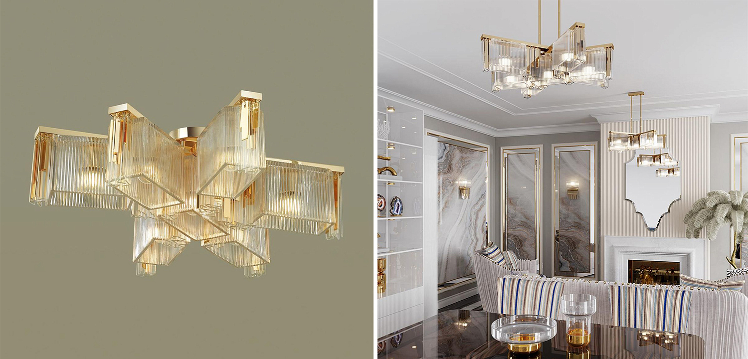 Люстра Madelen Gold Chandelier 7 Люстра Madelen Gold Chandelier 7 - Loft-Concept в Самаре