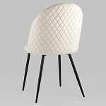 Мягкий стул в бежевом велюре Miruna Chair варинант исполнения - 5 | Loft Concept в Самаре