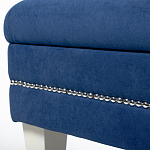 Мягкая банкетка с зоной для хранения Casket Blue варинант исполнения - 3 | Loft Concept в Самаре