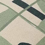 Подушка декоративная зеленого цвета с геометрическим рисунком Divine Abstractions варинант исполнения - 2 | Loft Concept в Самаре